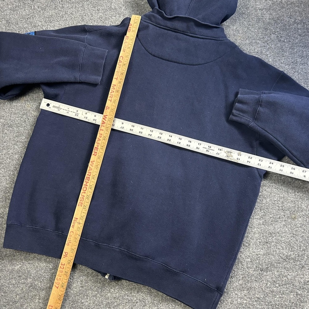 Spitfire Hoodie Mens Large Blue Full Zip Graphic Fleece Skateboard Sweatshirt - Picture 8 of 9